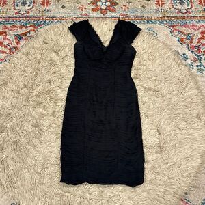 Tadashi collection black cocktail dress size 4